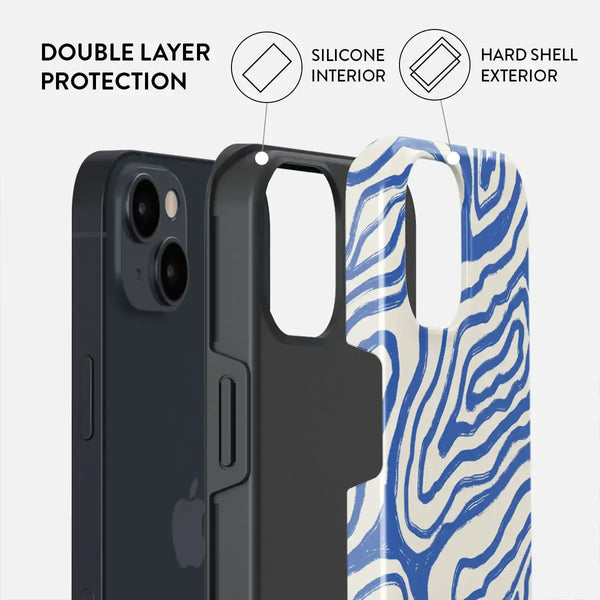 Blue Graffiti iPhone Case