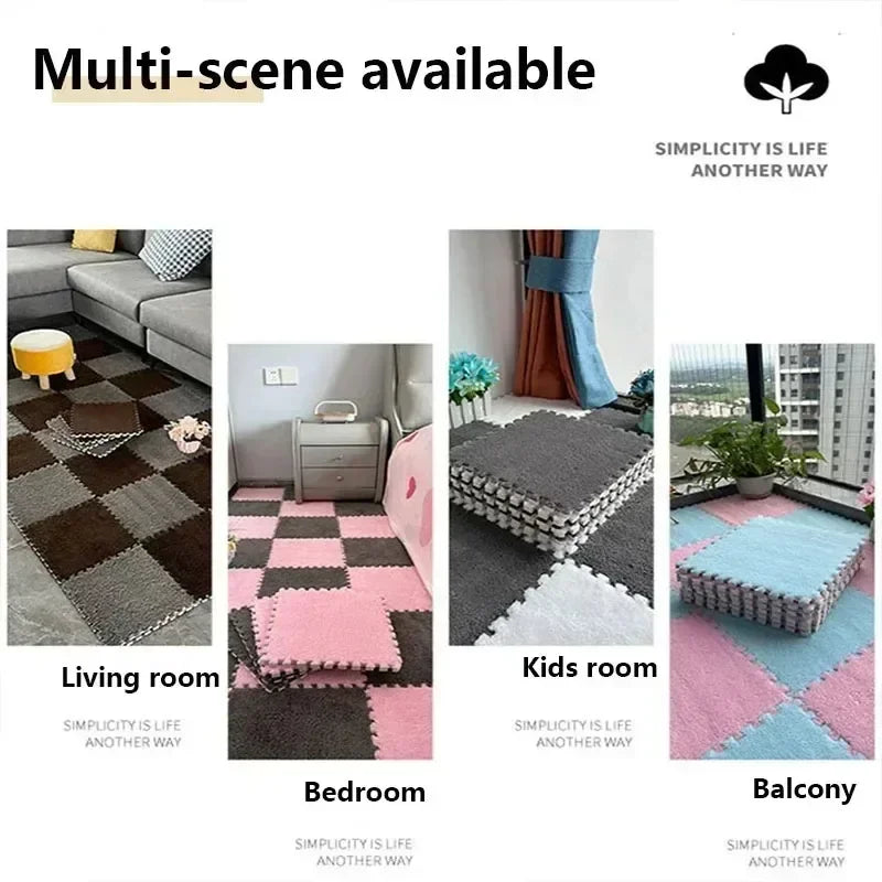 HENCHOM™ 16PCS 30x30cm Plush Puzzle Foam Floor