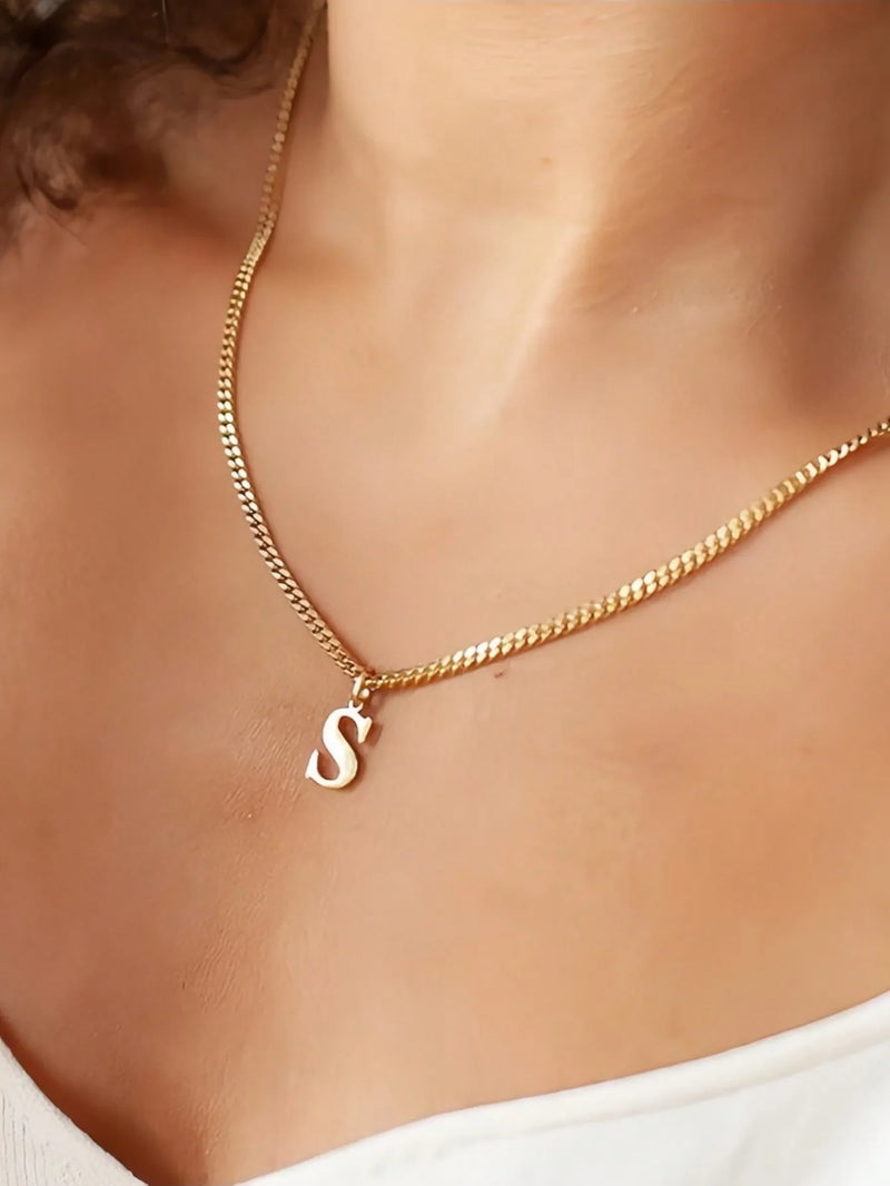 Simple Initial Necklace