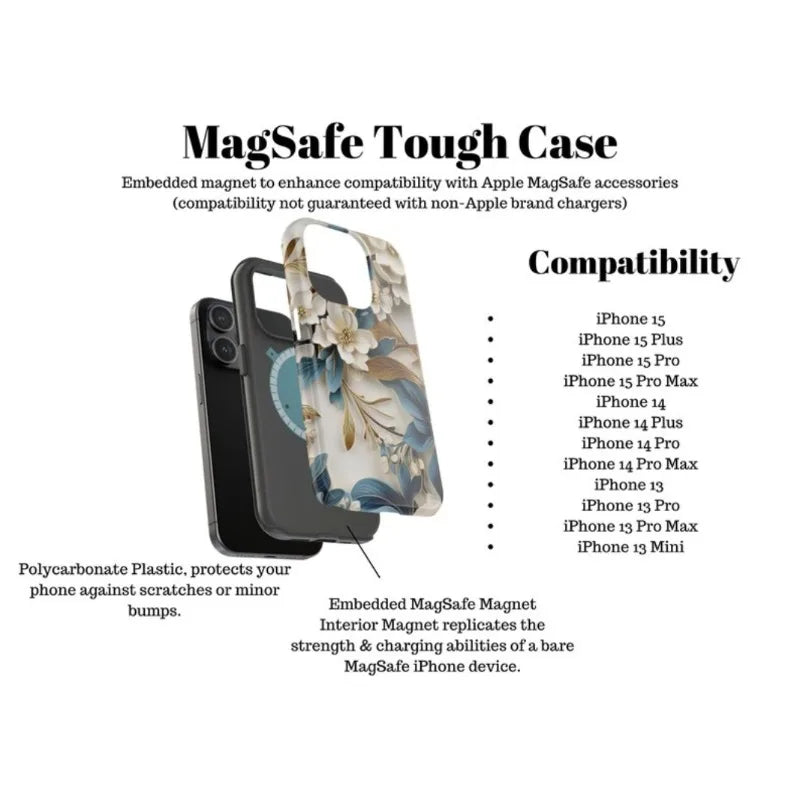 Magnetic iPhone Floral Case