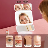 Henchom™ Tri-Fold LED Makeup Mirror