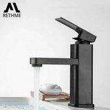 HENCHOM™ Black/Chrome Bathroom Faucets Hot and Cold Mixer