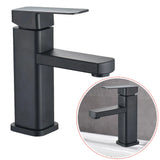 HENCHOM™ Black/Chrome Bathroom Faucets Hot and Cold Mixer