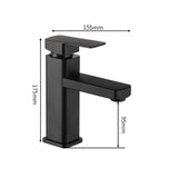 HENCHOM™ Black/Chrome Bathroom Faucets Hot and Cold Mixer