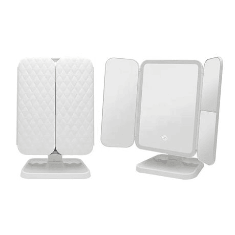 Henchom™ Tri-Fold LED Makeup Mirror